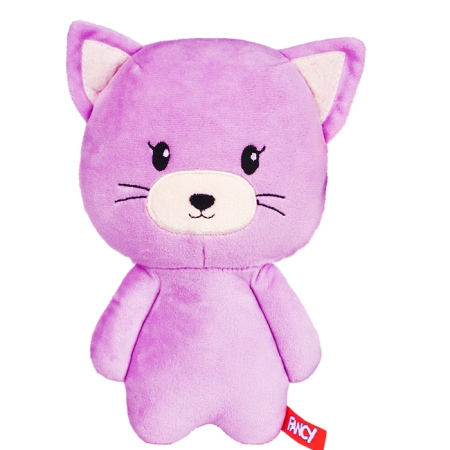 Мягкая игрушка FANCY, Котик 21 см., фиолетовый